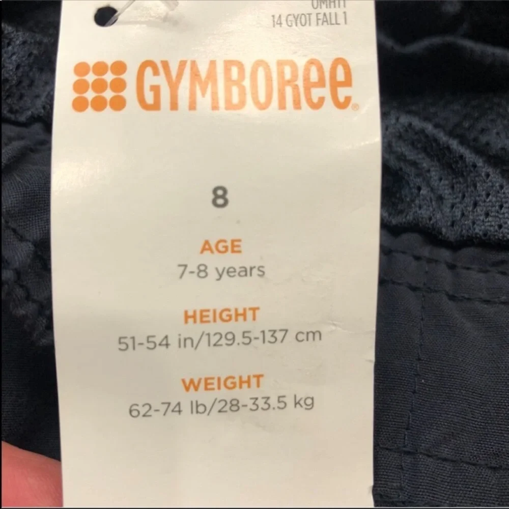 Gymboree black pocketed drawstring pants